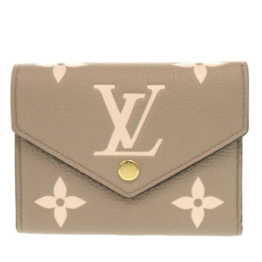 Louis Vuitton Portefeuille Wallet Victorine Empreinte Tourterelle Creme Tri LV